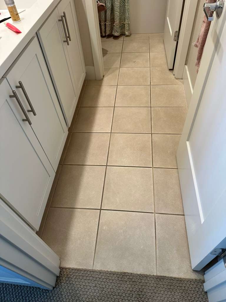 Tile Before Cleaning